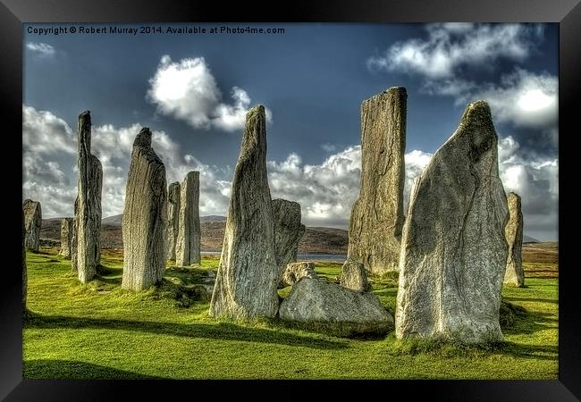 The Standing Stones of Callanish Framed Print by Robert Murray