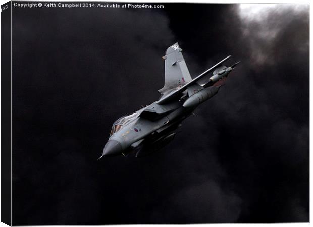  Tornado - "In Hot" Canvas Print by Keith Campbell