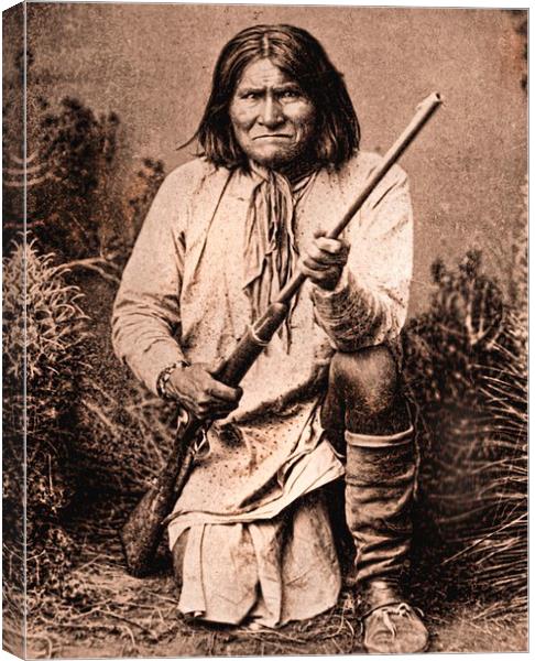 Apache Geronimo Canvas Print by paul willats