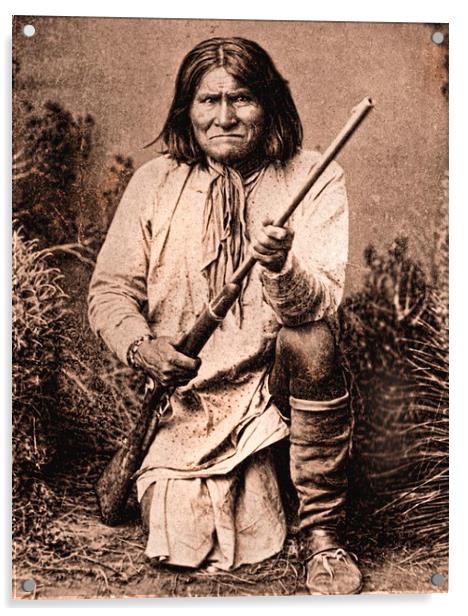 Apache Geronimo Acrylic by paul willats