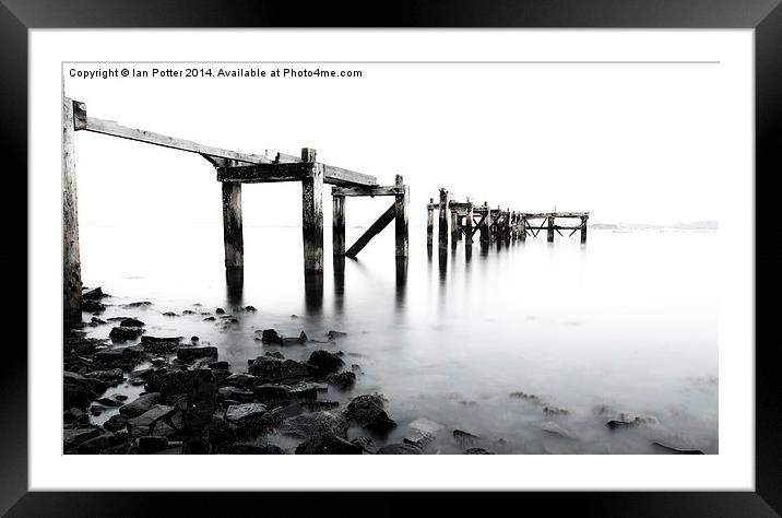  Old Pier at Aberdour, Fife, Scotland Framed Mounted Print by Ian Potter