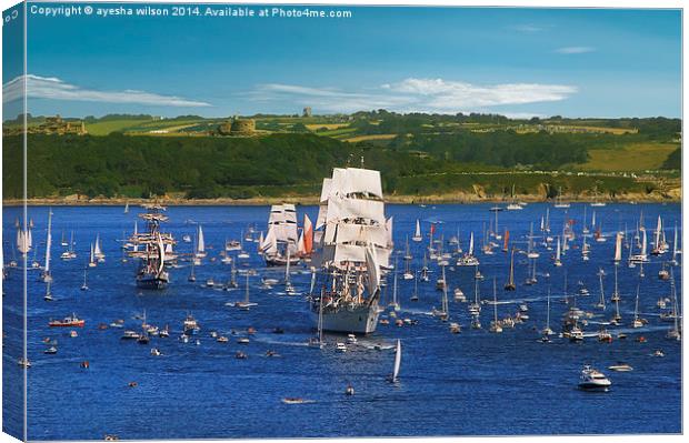 Tallships Regatta 2014 in Falmouth Canvas Print by Pixel Memoirs