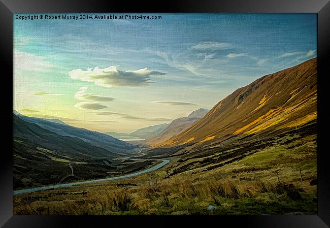  Highland Glen Framed Print by Robert Murray