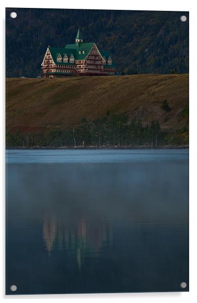 Waterton Lakes Sunrise Acrylic by Thomas Schaeffer