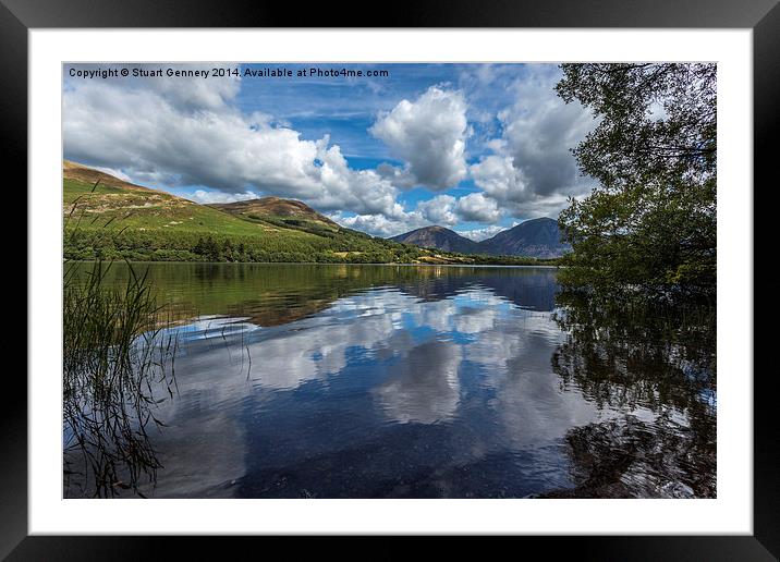  Loweswater Reflection Framed Mounted Print by Stuart Gennery