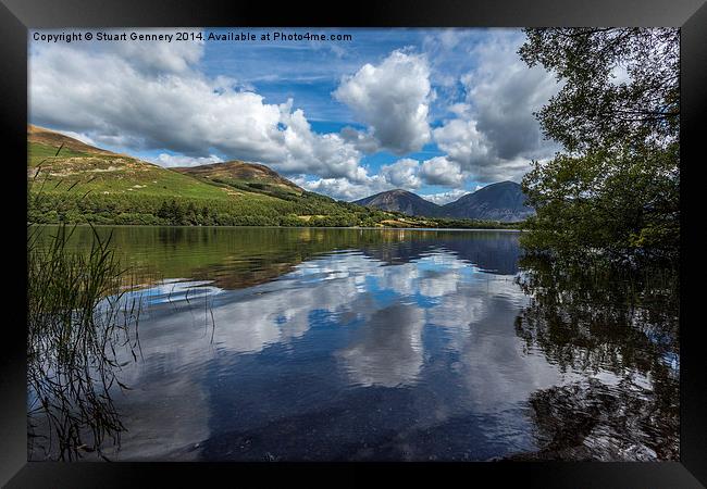  Loweswater Reflection Framed Print by Stuart Gennery
