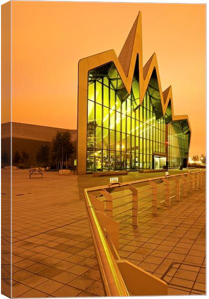  Glasgow Riverside Museum Canvas Print by Stephen Taylor