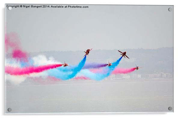  The Red Arrows Acrylic by Nigel Bangert