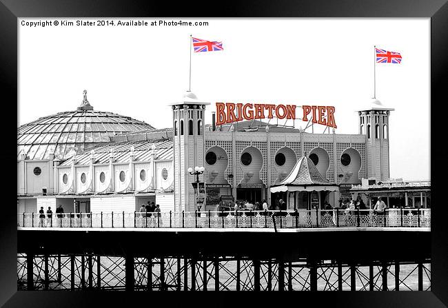  Brighton Pier Framed Print by Kim Slater