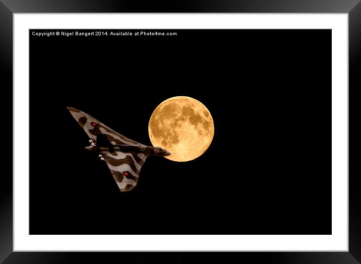  Vulcan Moon Framed Mounted Print by Nigel Bangert