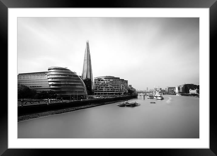 The Shard View London Framed Mounted Print by Ian Hufton