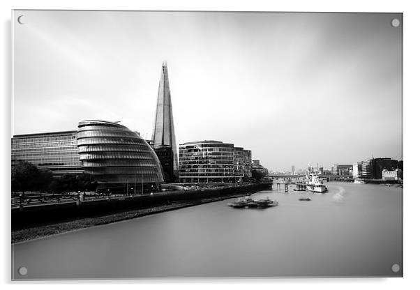 The Shard View London Acrylic by Ian Hufton