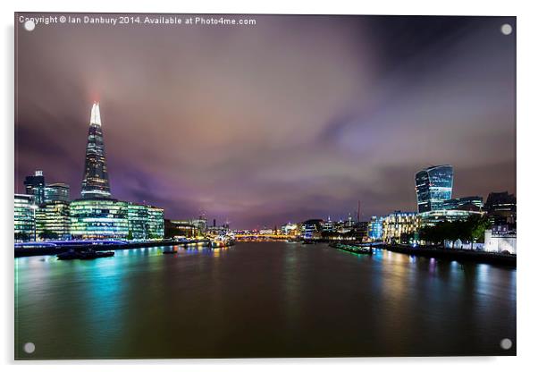  Old Father Thames Acrylic by Ian Danbury