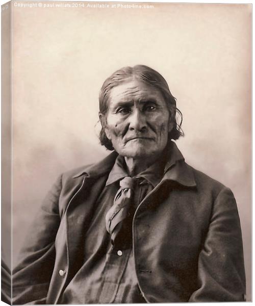 Apache Geronimo Canvas Print by paul willats