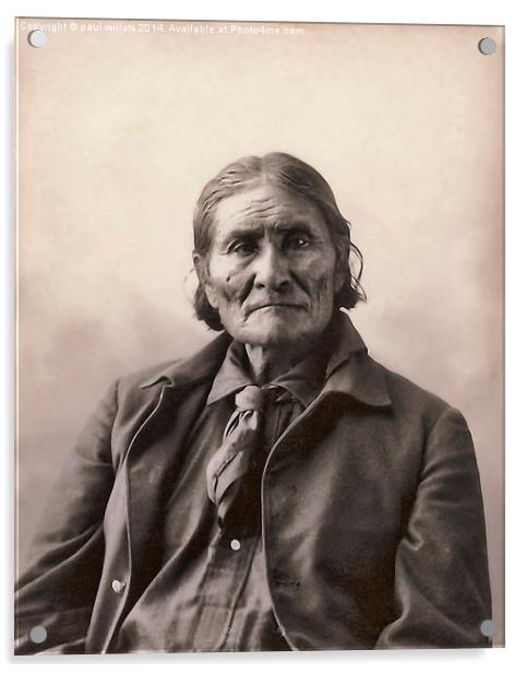 Apache Geronimo Acrylic by paul willats