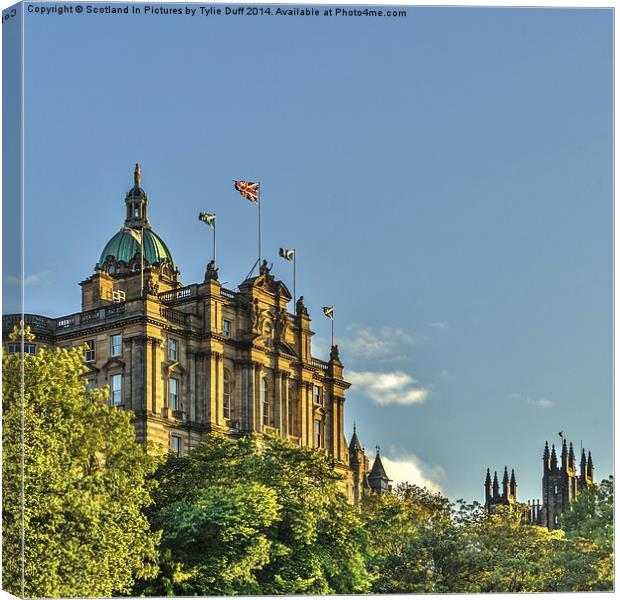  Museum on the Mound Edinburgh Canvas Print by Tylie Duff Photo Art