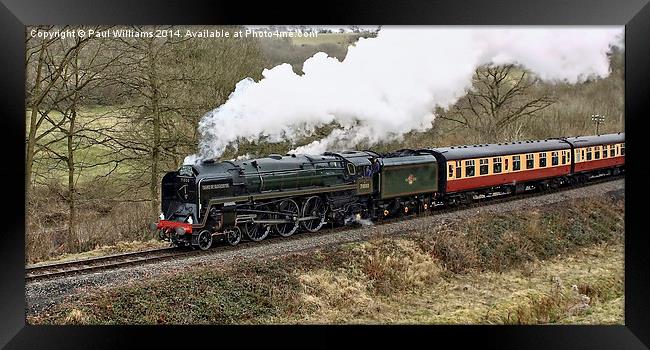  Enthusiasts Steam Train Special 2 Framed Print by Paul Williams