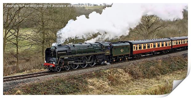  Enthusiasts Steam Train Special 2 Print by Paul Williams