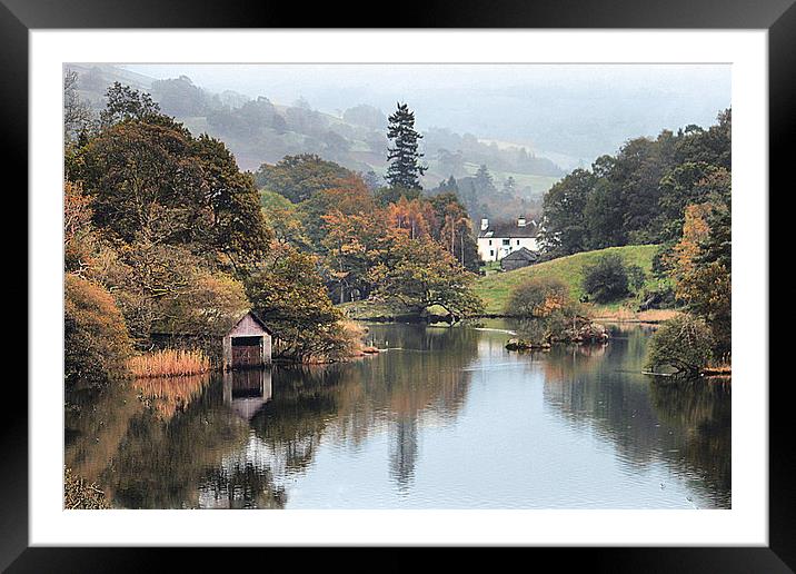 Rydal Water. Framed Mounted Print by Irene Burdell