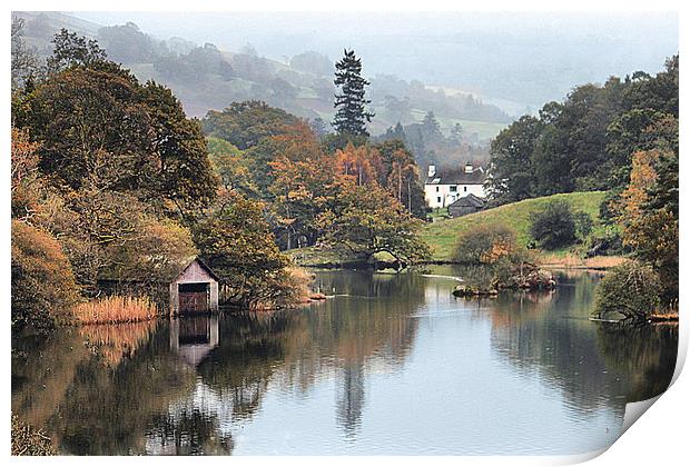 Rydal Water. Print by Irene Burdell