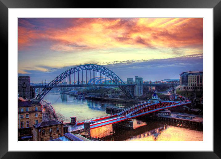 Sunrise on the River Framed Mounted Print by Toon Photography