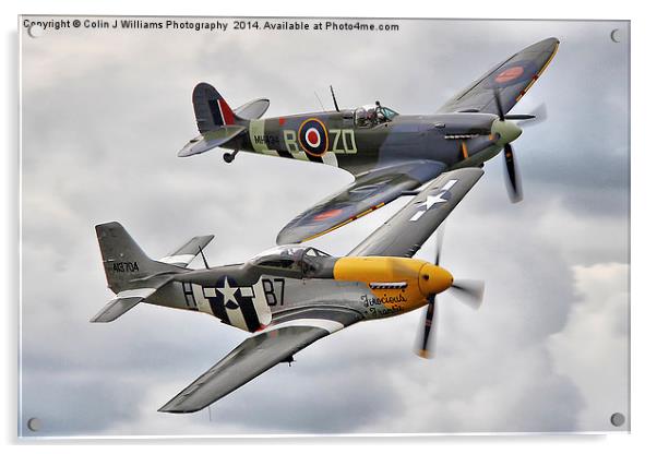  A Close Pass - Dunsfold 2014 Acrylic by Colin Williams Photography