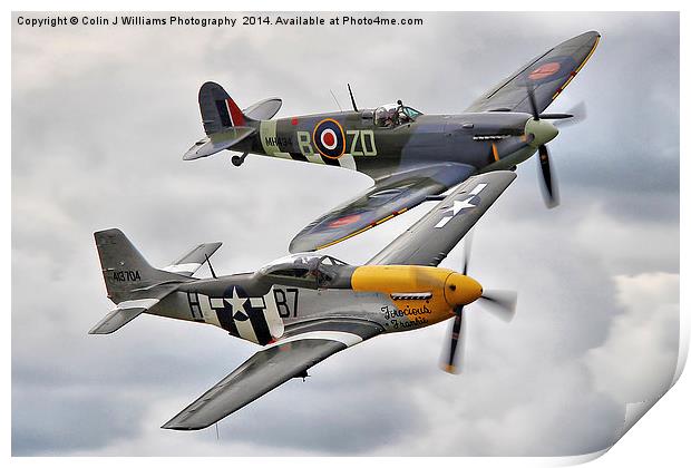  A Close Pass - Dunsfold 2014 Print by Colin Williams Photography