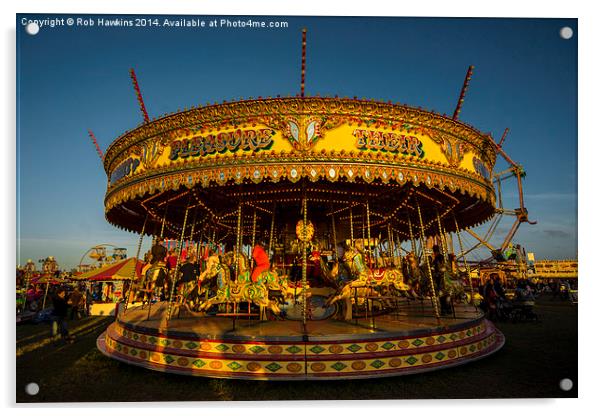  Carousel  Acrylic by Rob Hawkins