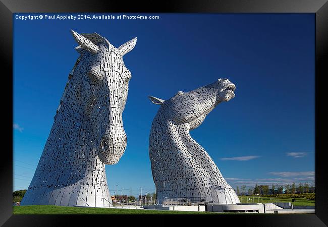  The Kelpies at the Helix, Falkirk 2 Framed Print by Paul Appleby