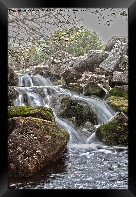  Moorland stream Framed Print by Images of Devon