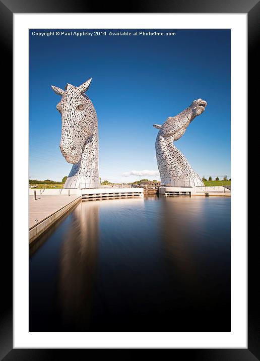  The Kelpies at the Helix, Falkirk 4 Framed Mounted Print by Paul Appleby