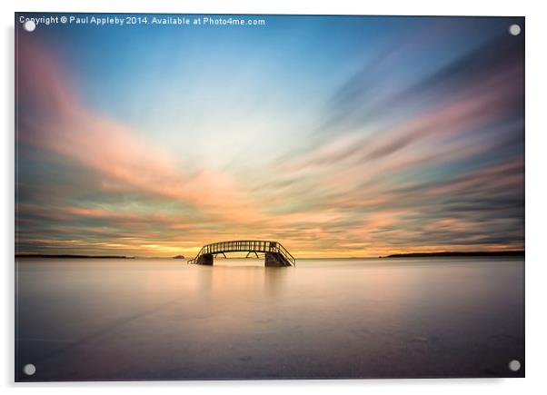  Belhaven Bridge, Dunbar Acrylic by Paul Appleby