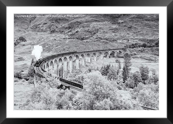 The Jacobite - Glenfinnan Viaduct Framed Mounted Print by Paul Appleby