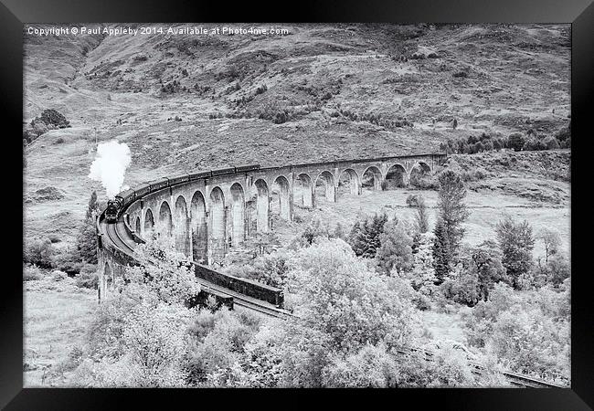 The Jacobite - Glenfinnan Viaduct Framed Print by Paul Appleby
