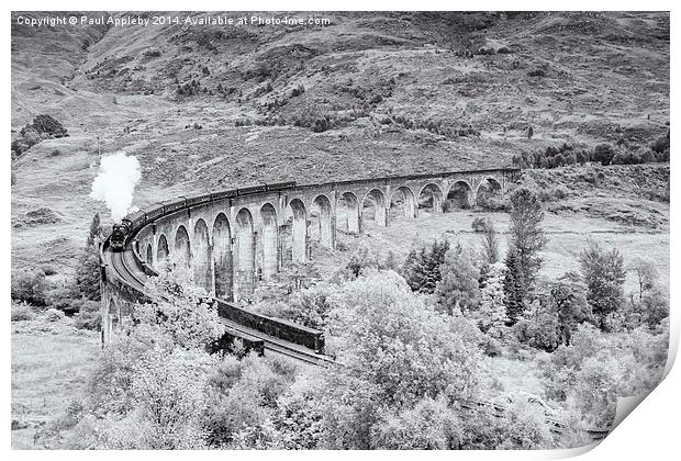 The Jacobite - Glenfinnan Viaduct Print by Paul Appleby