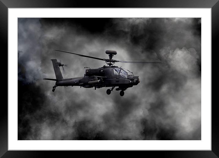 Apache Fire  Framed Mounted Print by J Biggadike