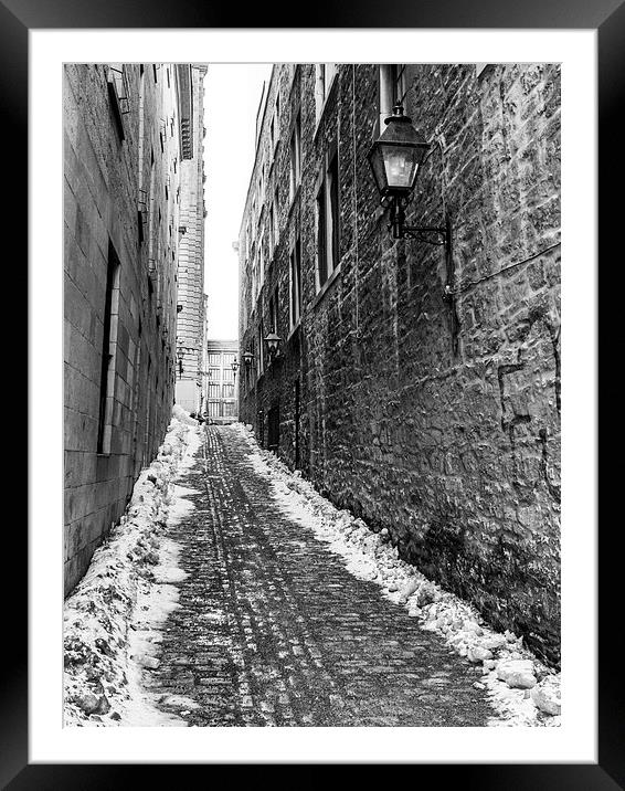  Old Montreal Street Framed Mounted Print by Bob Small