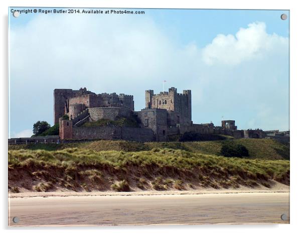 Bamburgh Castle Northumberland Acrylic by Roger Butler