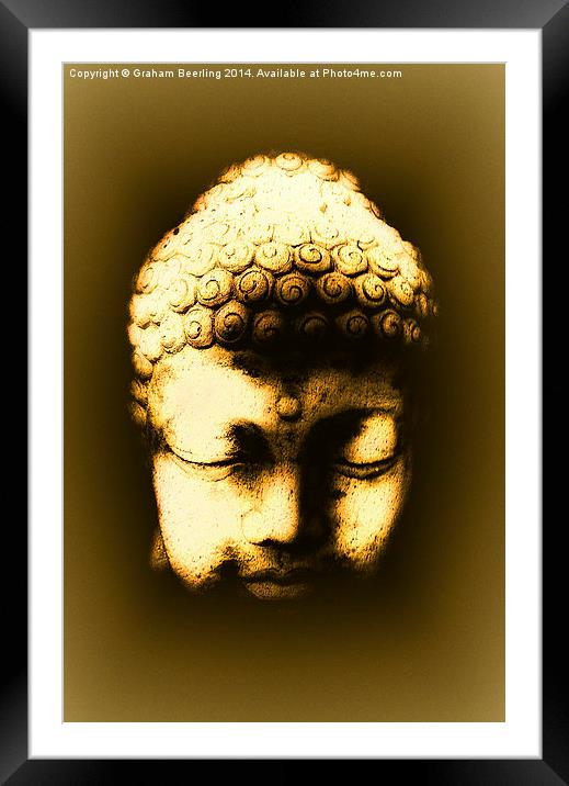 Buddha Framed Mounted Print by Graham Beerling