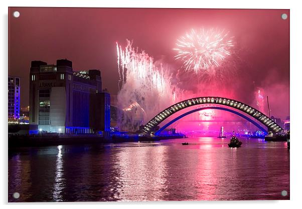 The great north run opening celebrations Acrylic by Northeast Images