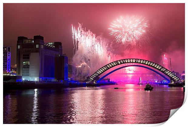  The great north run opening celebrations Print by Northeast Images