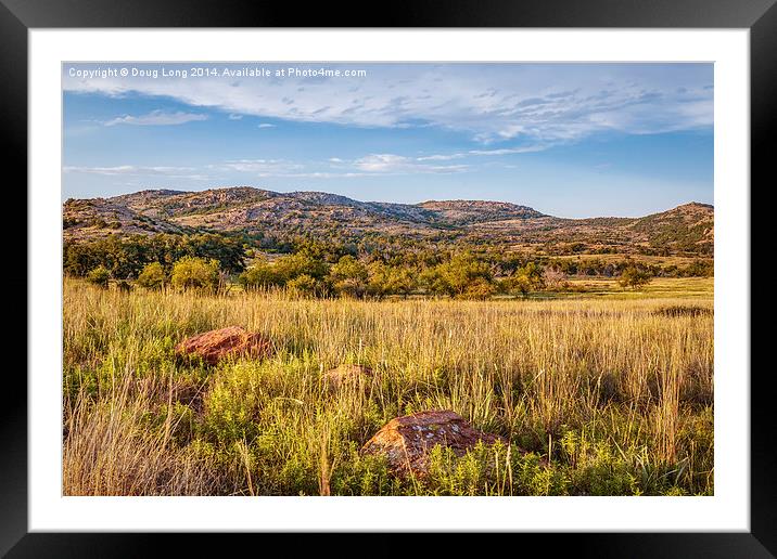 Wichita Mountains Wildlife Refuge Framed Mounted Print by Doug Long
