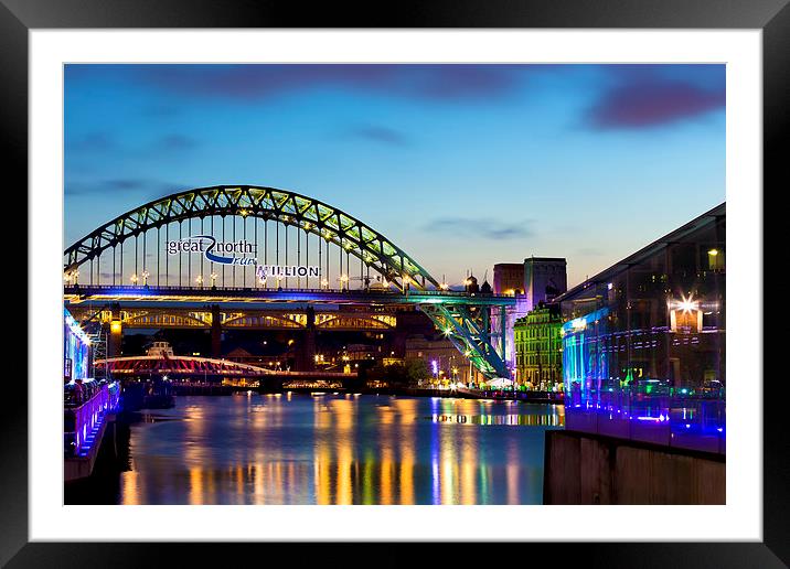 Tyne Great North Run Million Framed Mounted Print by Kevin Tate