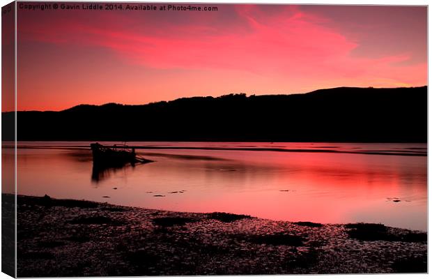  Sunken Boat 1 Canvas Print by Gavin Liddle