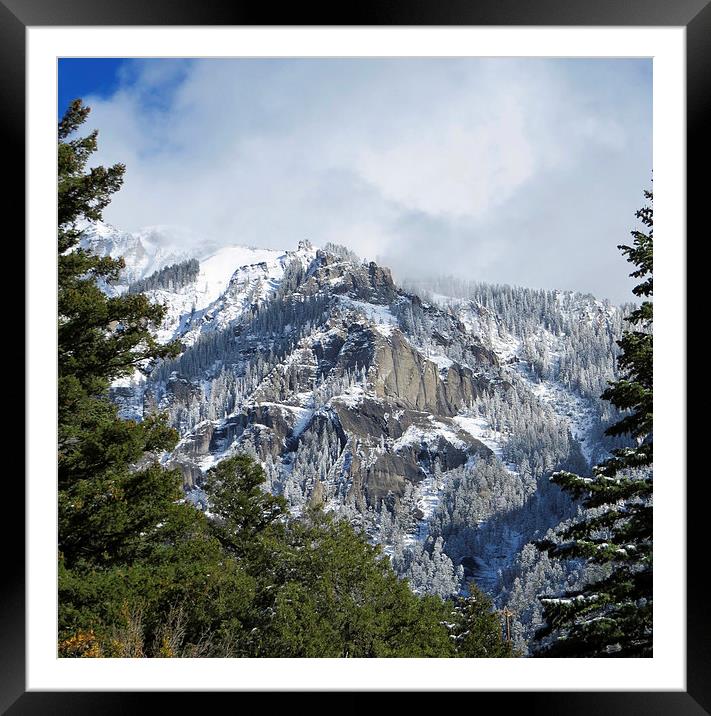  Ice Mountain Framed Mounted Print by Angela Rowlands