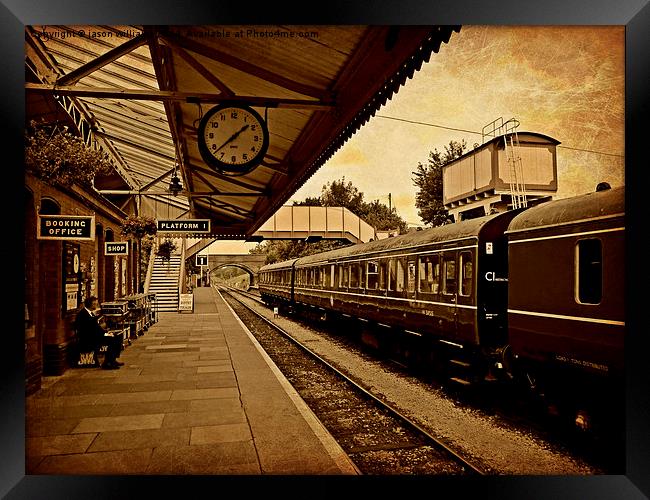 Toddington Railway Station (Sepia)  Framed Print by Jason Williams