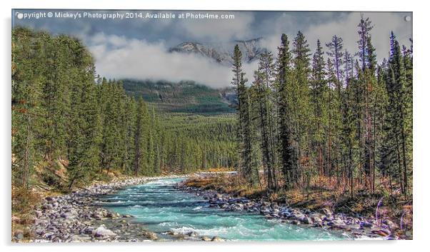 Athabasca River Acrylic by rawshutterbug 