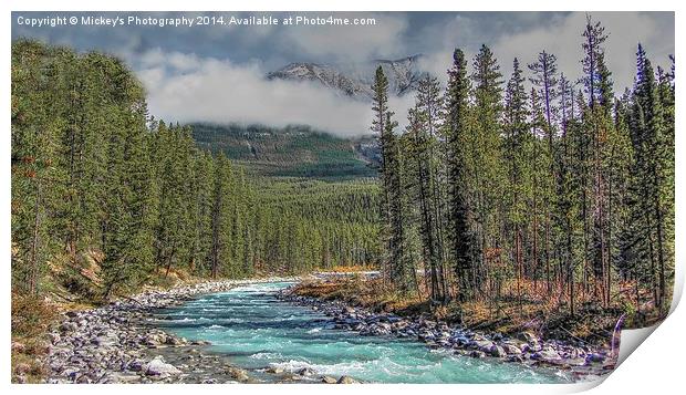 Athabasca River Print by rawshutterbug 
