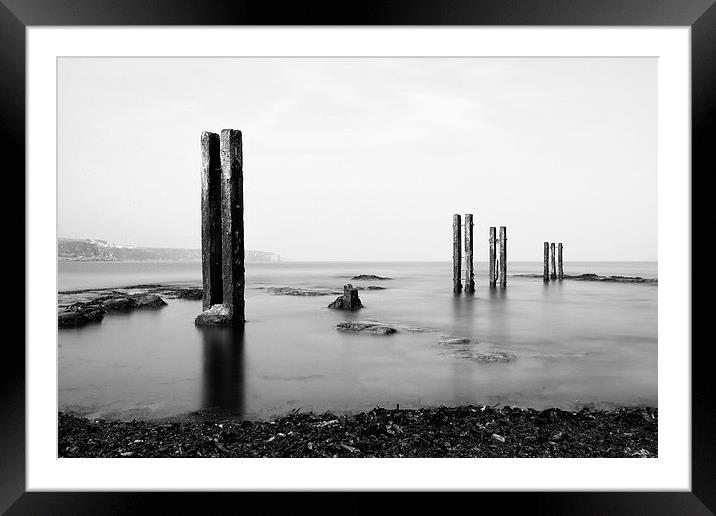  Wooden Posts Rising Framed Mounted Print by Helen Holmes
