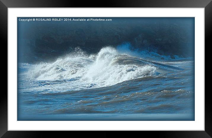 WAVES  Framed Mounted Print by ROS RIDLEY